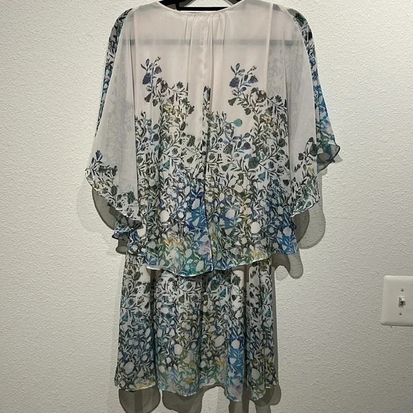 Free People BEST SELLER Sparks Fly Cape Mini Dress Sz M - Picture 5 of 8